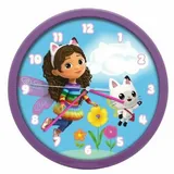 gabby's dollhouse 25cm Analoge Wanduhr lila/pink onesize