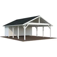 Palmako Carport Robert 40,6 m2 - weiße Grundierung