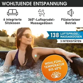 Brast MSpa Whirlpool Frame Duet 173 x 65 cm 6 Personen