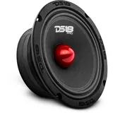 DS18 PRO-GM6.4B – 6,5" midrange, rote Aluminiumkugel, max 480 W, 4 Ohm, 1,5 Zoll Kapton VC Premium-Audio-Türlautsprecher für Auto- oder LKW-Stereo-Soundsystem (1 Lautsprecher)
