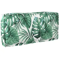 VidaXL Palettenkissen für Rückenlehne Blattmuster 80x40x12 cm Oxford-Stoff