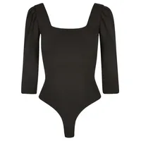URBAN CLASSICS Ladies Recycled 3/4 Sleeve Body - Schwarz
