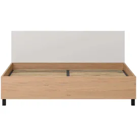 Vox Bett SIMPLE, sehr strapazierfähig, hydraulischer Bettkasten oder Schublade (Breiten: 90/120/140/160 und 180cm), extrem hohe Belastbarkeit, robust und stilvoll, made in EU! weiß 185 cm x 204,4 cm x 119,6 cm