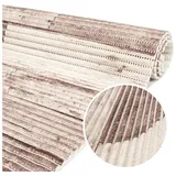 ANRO Schaum-Badematte Antirutschmatte Weichschaummatte Badezimmer Premium, Höhe 5 mm, strapazierfähig, Drainage Effekt, Rillen, wasserdurchlässig, rutschhemmend, pflegeleicht, Weich, fußbodenheizungsgeeignet, schnell trocknend, Rutschhemmend, mit Drainagelöchern, Praktisch, PVC, Eckig, Badteppich Weichschaum 120x65cm Holz Braun braun Eckig | 65 cm x 120 cm x 5 mm