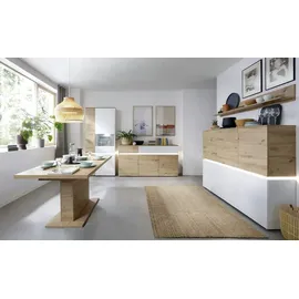 Möbel Kraft Highboard 166 x 132 x 40 cm Weiß