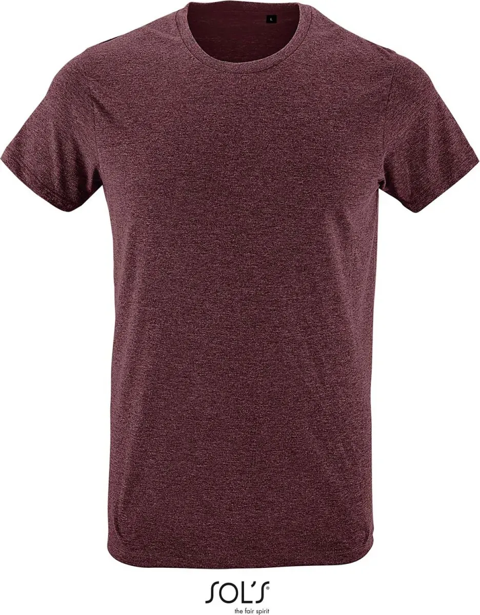 SOLS Herren Slim Fit T-Shirt 00553 heather oxblood M