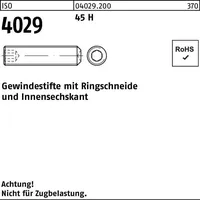Industrial Quality Supplies ISO 4029 Gewindestifte mit Zapfen &