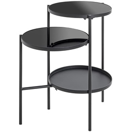 Haku-Möbel HAKU Möbel Beistelltisch schwarz 56,0 x 39,0 x 71,0 cm