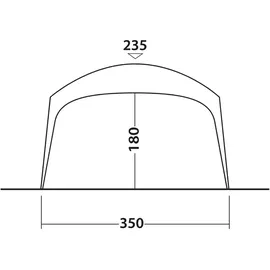 Outwell Wakefield Shelter L 3,5 x 3,5 m Grau