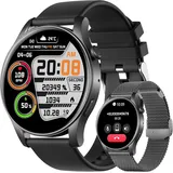 Smartwatch für Herren und Damen, 1,43 Zoll HD Smartwatch mit WhatsApp-Anrufen, IP67 wasserdicht, 107+ Sportmodi, Schlafüberwachung, Herzfrequenz für Android iOS