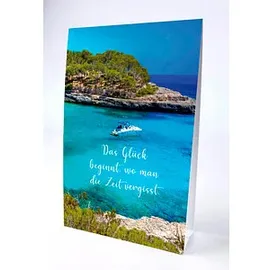 LUMA Aufstellkarte Das Glück beginnt... DIN B6 Schrift, 1 St.