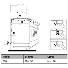 Bosch Herdset Bosch Einbau-Backofen Edelstahl Teleskopauszug + Midea Flex-Induktionskochfeld autark 77cm