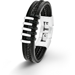 s.Oliver Herren Armband 9025510 Leder Edelstahl