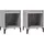vidaXL Nachtschrank 2 Stk. 40 x 35 x 50 cm Grau