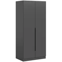 Möbel Boss Drehtürenschrank KOPENHAGEN 80 x 181 x 52 cm Anthrazit