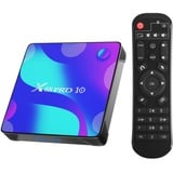 TUREWELL Android 10.0 TV Box, Android Box 4GB RAM 32GB ROM RK3318 Quad-Core 64bit Cortex-A53 Support 2.4/5.0GHz dual-WiFi BT4.0 3D 4K H.265 10/100M Ethernet HD2.0 Smart TV Box