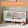 Kids Collective Babybett Kinderbett Gitterbett 60x120 und 70x140 cm mit Matratze höhenverstellbarer Lattenrost & herausnehmbare Sprossen stabiles ... | weiß