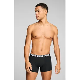 Puma Basic Boxershorts emerald ice / schwarz M 2er Pack