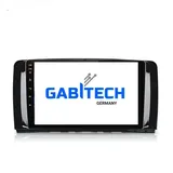 GABITECH 9 Zoll Autoradio Android 13 für Mercedes Benz R-Klasse GPS Navi BT Einbau-Navigationsgerät (Drahtloses Carplay & Android Auto,3D Navi,2GB RAM; 32GB ROM,WiFi,DAB) schwarz