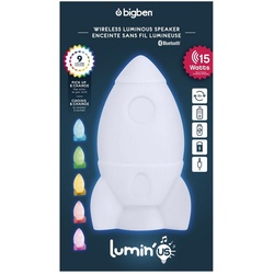 BigBen Bluetooth Lumin ́Us Rocket Rakete LED Figur USB MP3 AU367805 Portable-Lautsprecher