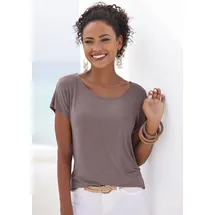 VIVANCE Kurzarmshirt Braun 36/38