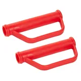 pro-bau-tec 2 x Sicherheitsgriffe für Sackkarre 25 mm rot
