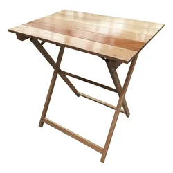 Wellhome Klapptisch aus Buchenholz mit Lackfinish 70x50x76 cm