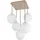 OTTO home Nellin 5 E14 quadratisch beige matt/opal weiß