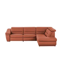 Kollektion Kraft Leder Ecksofa  Ivonne ¦ rot ¦ Maße (cm): B: 294 H: 84 T: 245