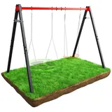 K-Sport K-Sport: Schaukelgestell (Metall) für Storchennest & Kinderschaukel I Doppelschaukel bis 150 kg belastbar I stabile & sichere Schaukel - Outdoor - für Kinder I Wetterfestes Gerüst I Made in EU