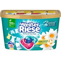 Weißer-Riese Waschmittel Universal Trio-Caps, Lotus und Mandelöl, 234g, Waschladungen 18