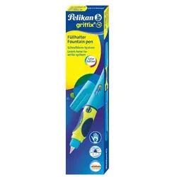 Füllfederhalter griffix, Feder A, Rechtshänder, Neon Fresh Blue