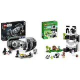 LEGO Star Wars TIE Bomber Modellbausatz mit Darth Vader Minifigur & 21245 Minecraft Das Pandahaus Set