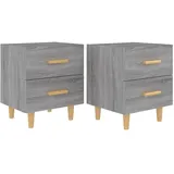 vidaXL Nachtschrank 40 x 35 x 47,5 cm Grau