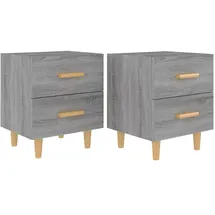vidaXL Nachtschrank 40 x 35 x 47,5 cm Grau