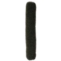 Comair 7000874 Bun Rolle rund lang 14 g, 4 x 22 cm, schwarz