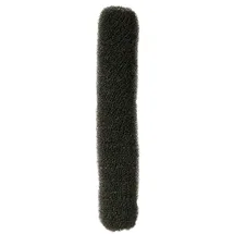 Comair 7000874 Bun Rolle rund lang 14 g, 4 x 22 cm, schwarz