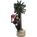Europalms Weihnachtsbär, mit Tanne, 105cm