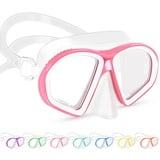 Supertrip Taucherbrille Kinder (6-14 Jahre), Tempered Glass Schwimmbrille Kinder Tauchmaske Schnorchelmaske für Jungen Mädchen