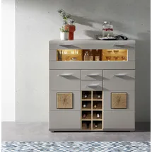 Innostyle Barschrank ¦ grau ¦ Maße (cm): B: 120 H: 129 T: 37.0