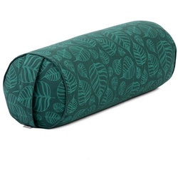 bodhi Yoga Bolster Yoga Bolster gemustert, 65 x Ø 22 cm Bodhi Leaves, deep green, Dinkel grün