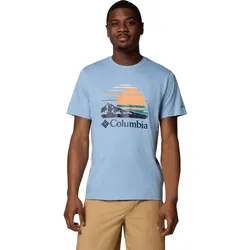 Columbia Path Lake Graphic Tee II ripple blue, peaceful perspective (431) XS