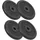vidaXL Hantelscheiben Hantel-Set 4 Stk. 4x7,5 kg Gusseisen schwarz