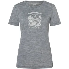 super.natural Summer Break Tee grau/weiß L