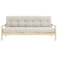 Karup Design Schlafsofa KNOB, mit Futonmatratze, verschiedene Farben, FSC®-zertifiziert, Kiefer beige