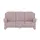 meinSofa Couch Mikrofaser 3-Sitzer Rosa/Pink