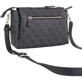 GUESS Handtasche NOELLE Tri Compartment Coal Logo - Schwarz