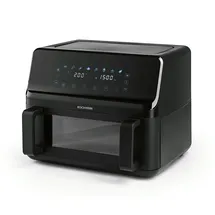 GOURMETmaxx Heißluft-Fritteuse Vario-Doppelkammer 9l - Schwarz