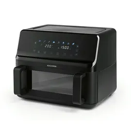 GOURMETmaxx Heißluft-Fritteuse Vario-Doppelkammer 9l - Schwarz
