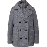s.Oliver Bouclé-Jacke mit herausnehmbarem Steppeinsatz - grau - 48